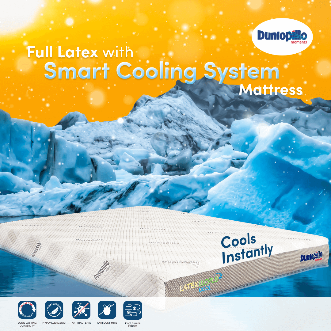 DUNLOPILLO LATEX WORLD COOL FULL NATURAL LATEX - SUPER SINGLE