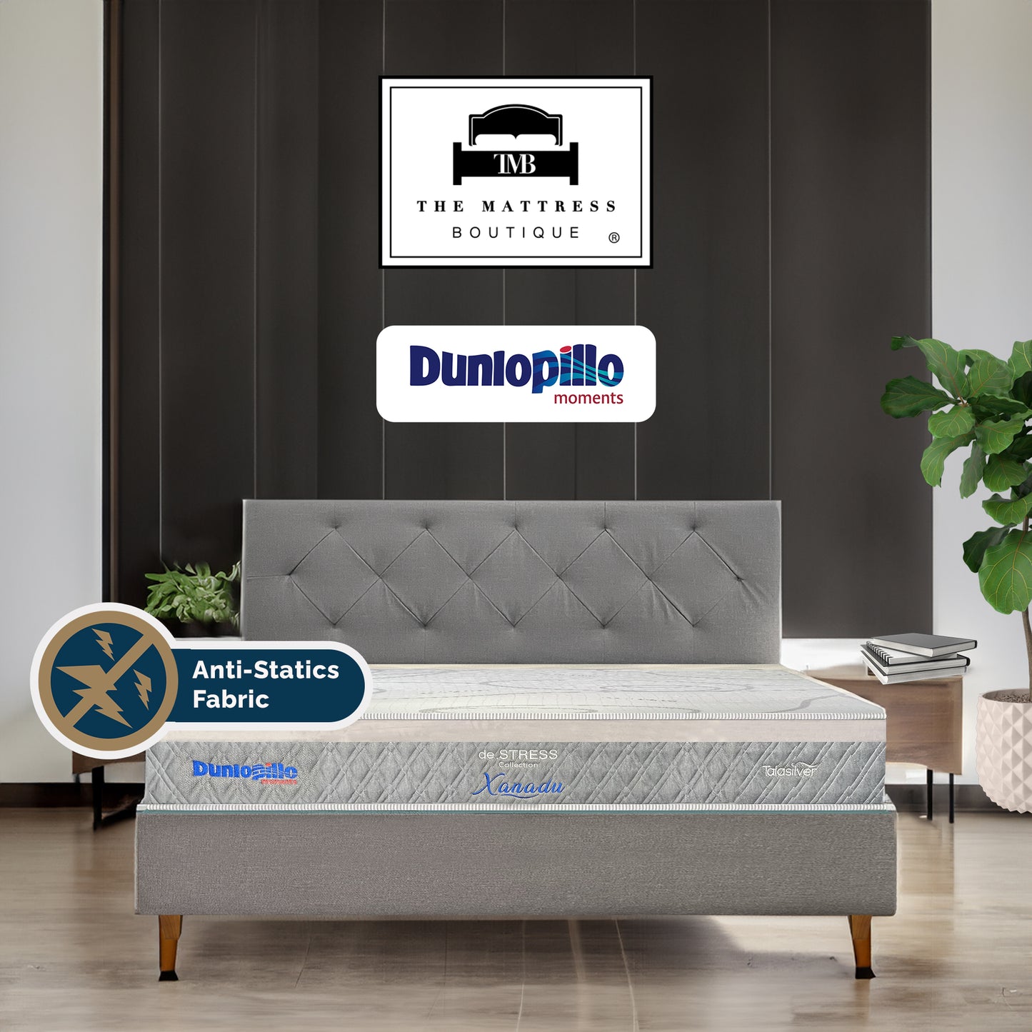 Dunlopillo Xanadu TalaSilver Latex Destress Individual Pocketed Spring Mattress
