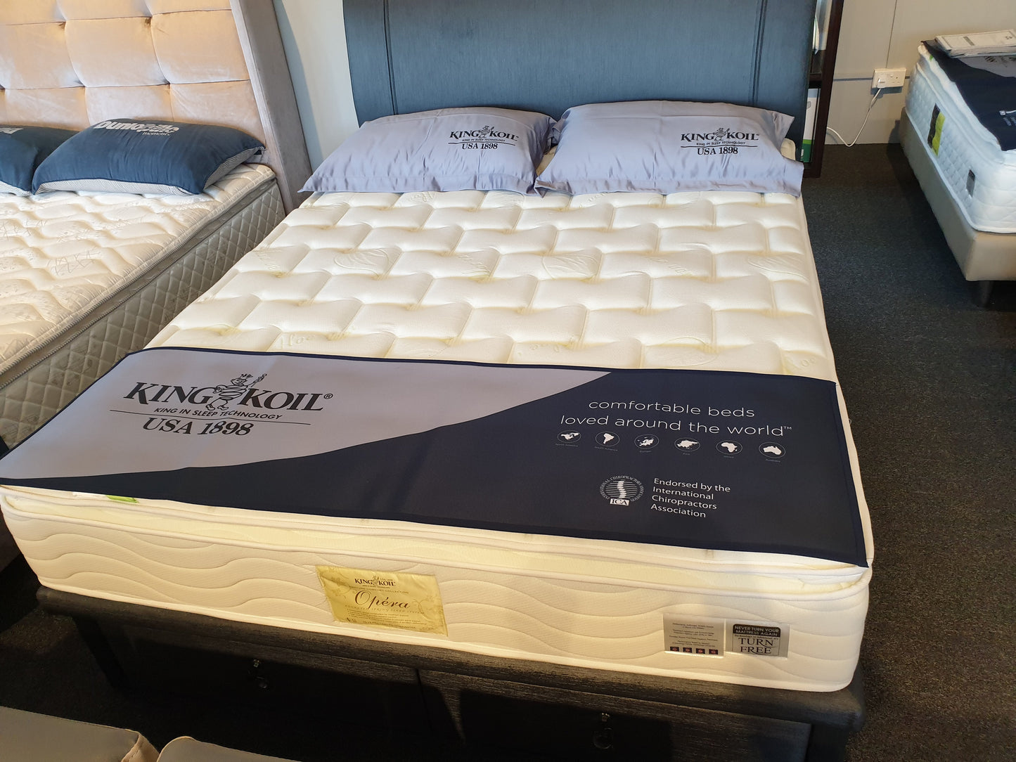 King Koil Opera Natural Latex 5 Zones Individual Pocketed Spring - The Mattress Boutique