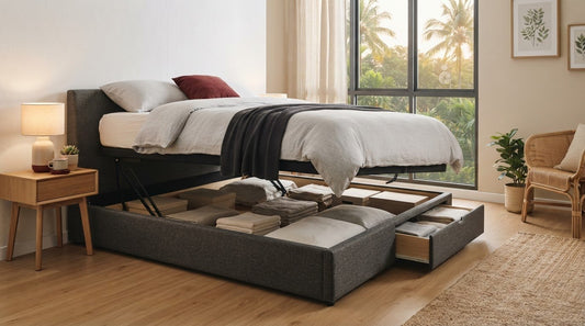 Platform bed with storage options for your bedroom