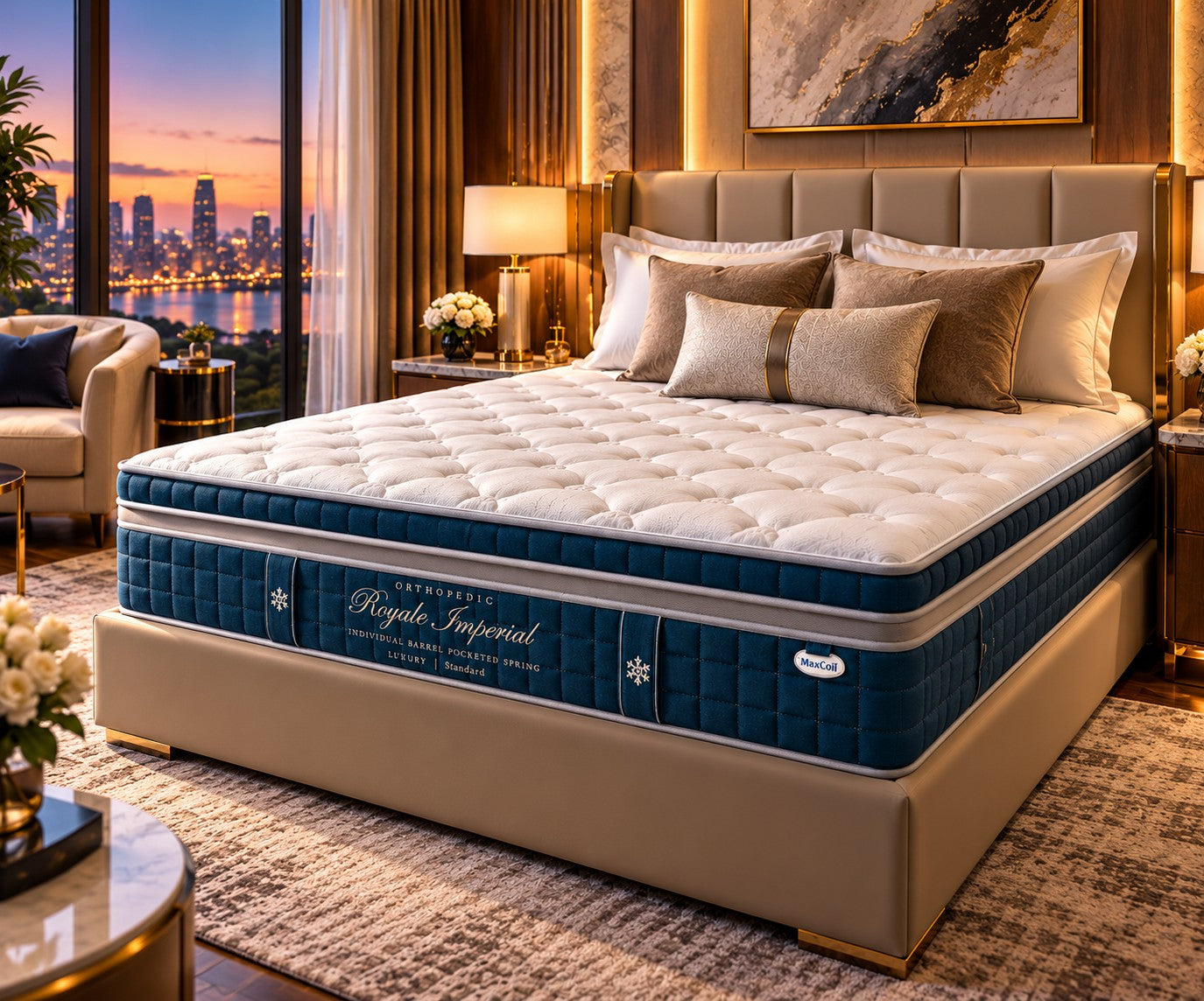 Maxcoil Royale Series Imperial Mattress - SUPER SINGLE