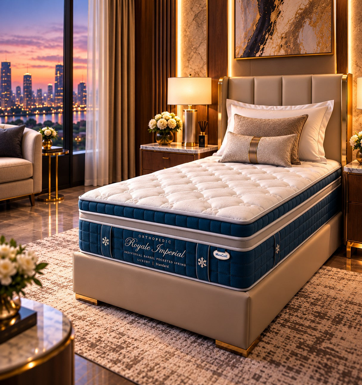 Maxcoil Royale Series Imperial Mattress - SUPER SINGLE