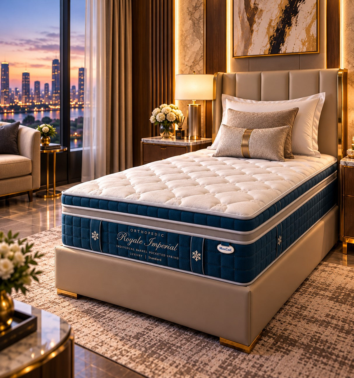 Maxcoil Royale Series Imperial Mattress - SUPER SINGLE