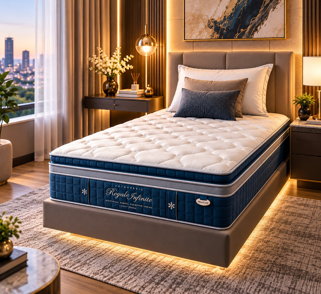 Maxcoil Royale Series Infinite Mattress - SUPER SINGLE