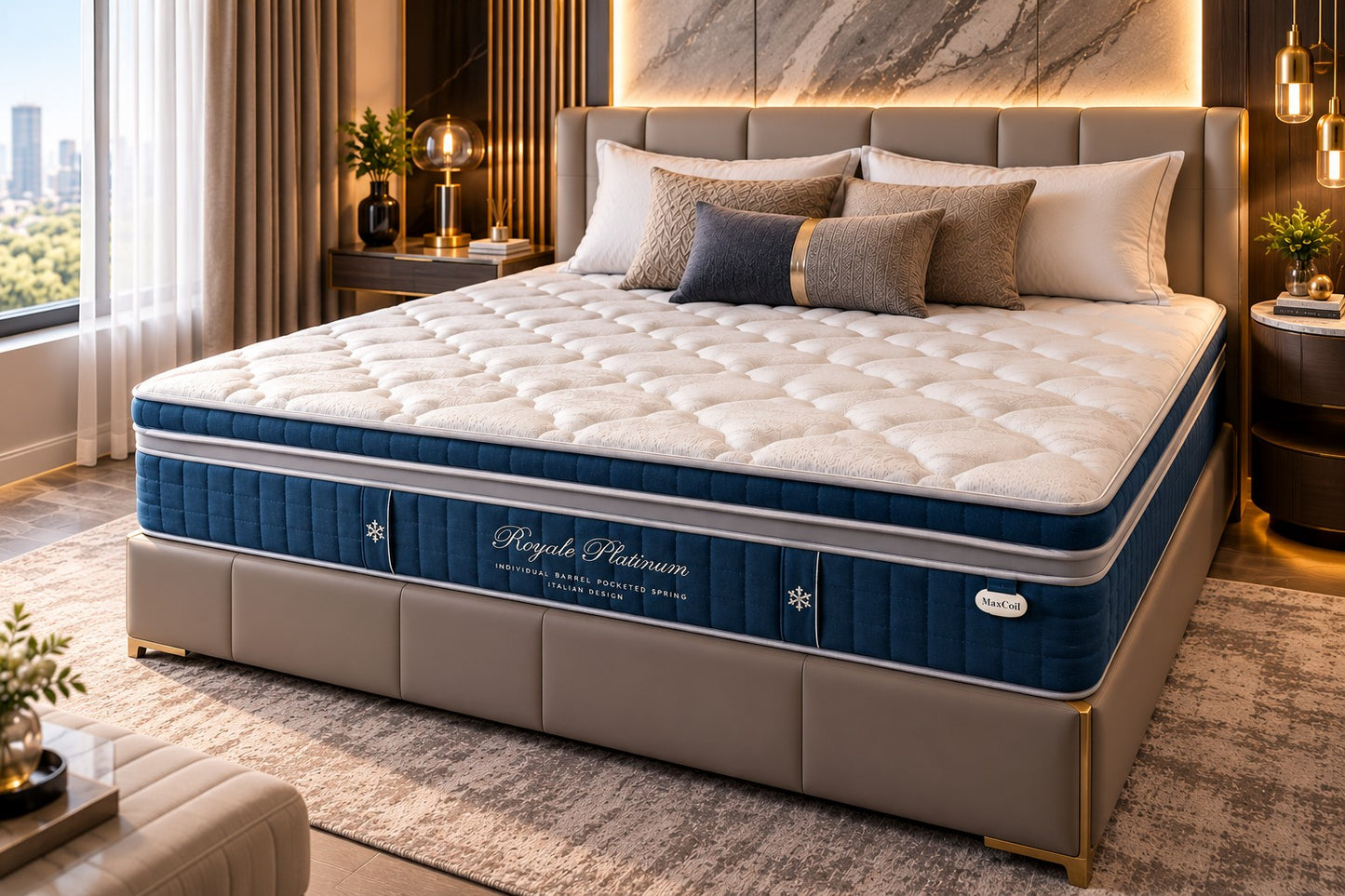 Maxcoil Royale Series Platinum Mattress - SUPER SINGLE