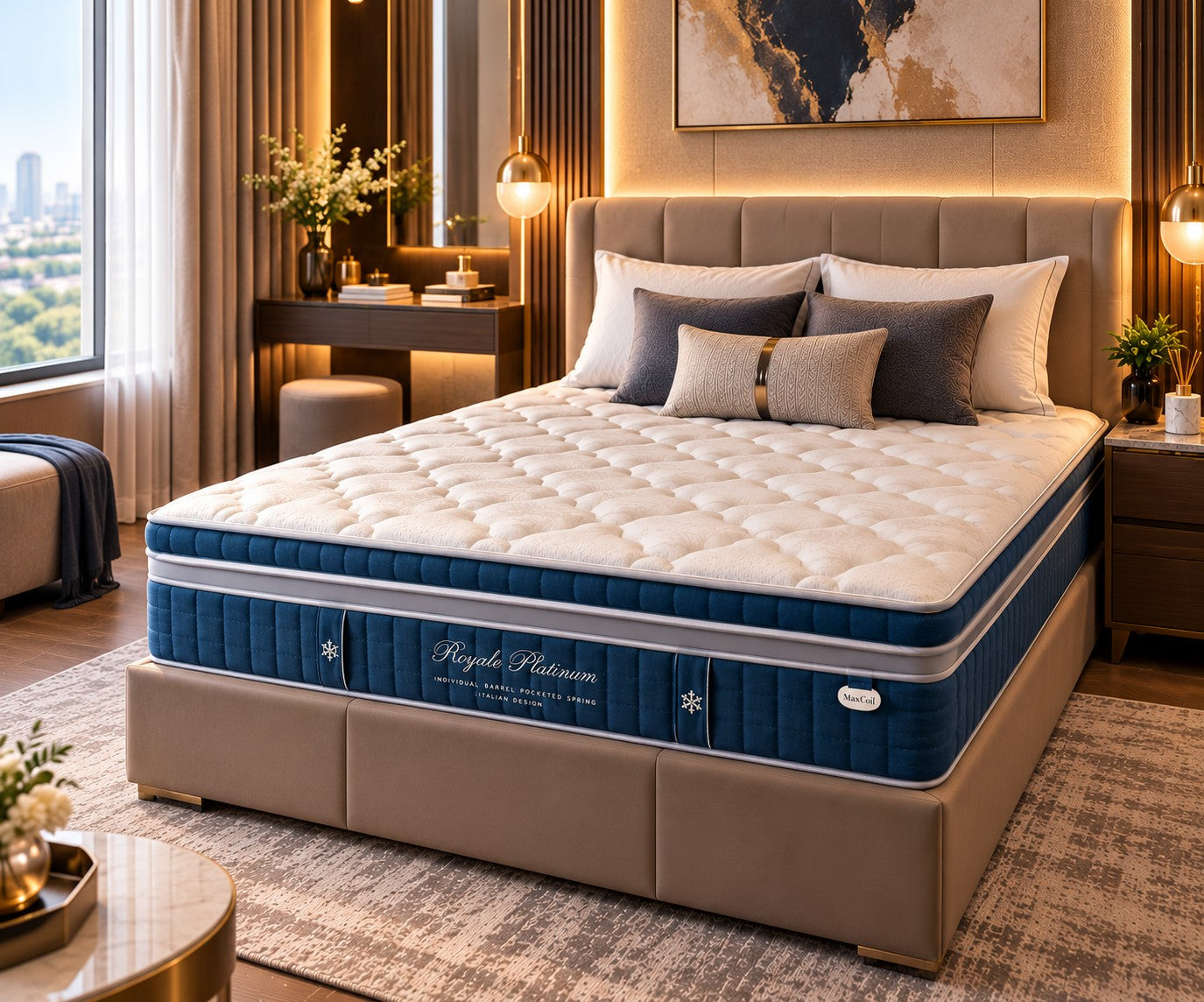 Maxcoil Royale Series Platinum Mattress - SUPER SINGLE